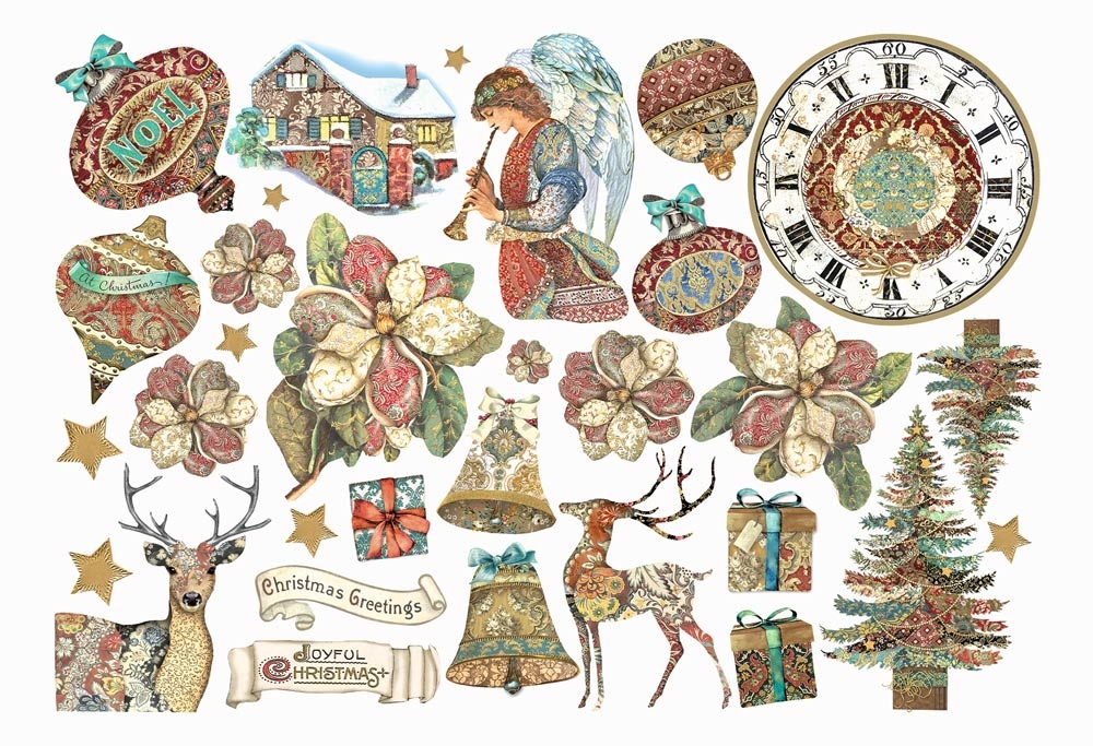 Stamperia  Ephemera  - Christmas Greetings