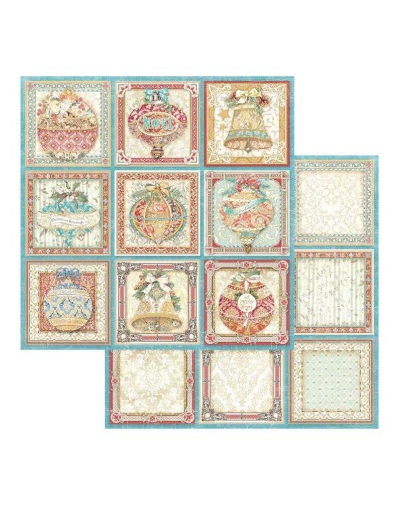 Stamperia Scrapbooking Double face sheet - Christmas Greetings tags
