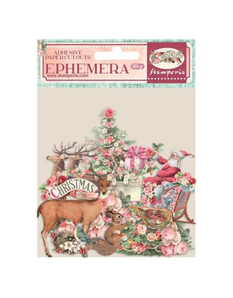 Stamperia Ephemera - Pink Christmas