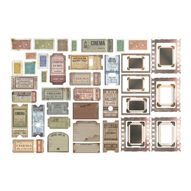 Stamperia  Ephemera  - Create Happiness Christmas tickets