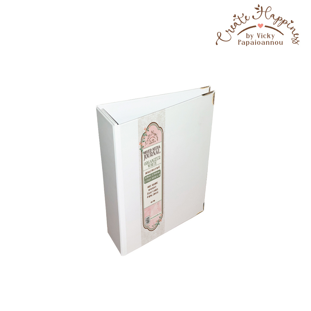 Stamperia Create Happiness Organizer for notebooks A6 in paper  with 4 metal corners