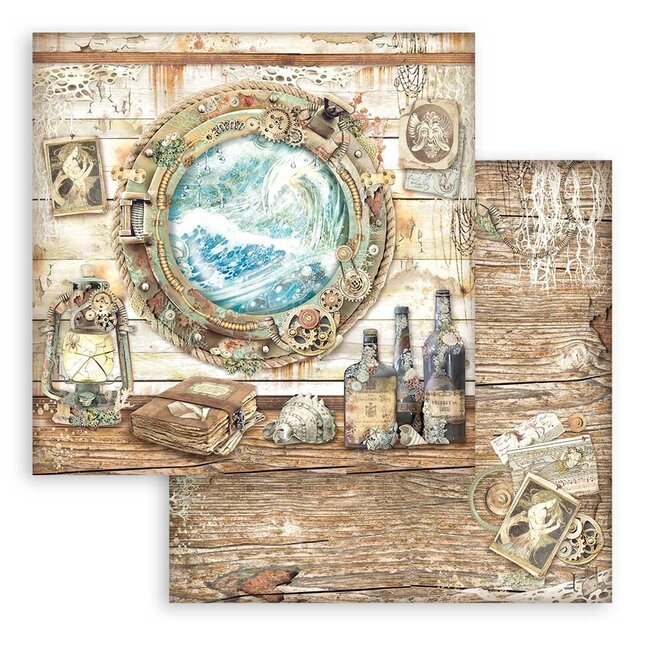 Stamperia Scrapbooking Pad 10 sheets cm 30,5x30,5 (12"x12") - Songs of the Sea