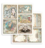 Stamperia Scrapbooking Small Pad 10 sheets cm 20,3X20,3 (8"X8") - Songs of the Sea