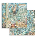 Stamperia Scrapbooking Small Pad 10 sheets cm 20,3X20,3 (8"X8") - Songs of the Sea