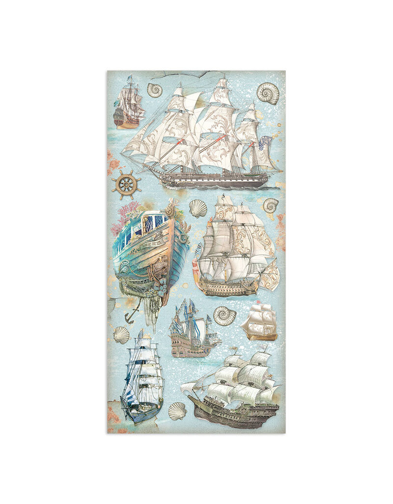 Stamperia Collectables 10 sheets 15x30,5 (6”x12”) - Songs of the Sea