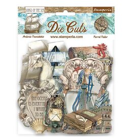 Stamperia Die cuts assorted - Songs of the Sea ship and treasures