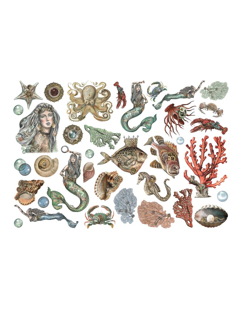 Stamperia Ephemera  - Songs of the Sea mermaids