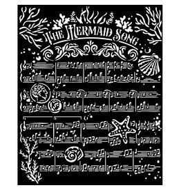 Stamperia Thick stencil cm 20X25 - Songs of the Sea The Hermaid song