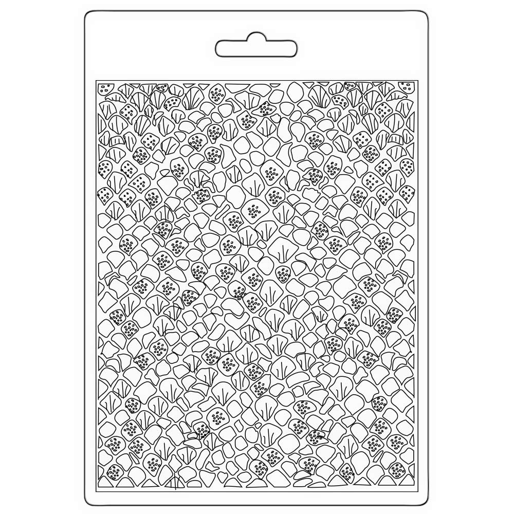 Stamperia Soft Mould A5 - Songs of the Sea mermaid scales