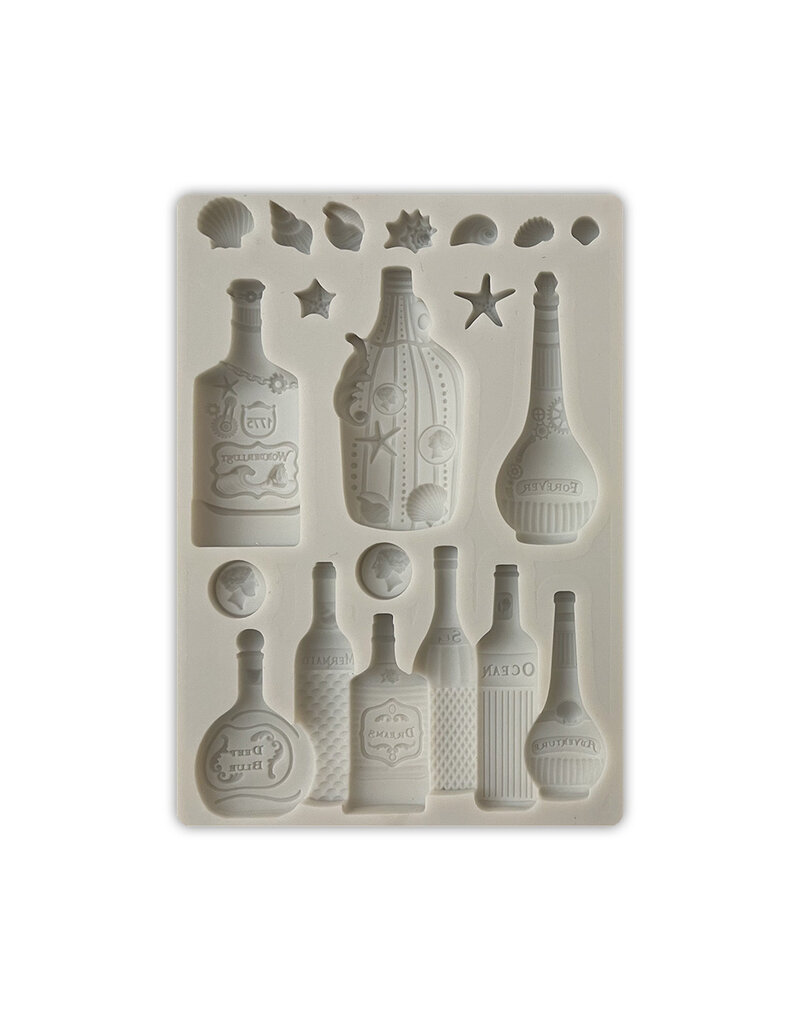 Stamperia  Silicon mold A6 - Songs of the Sea bottles