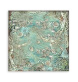 Stamperia Pack 4 sheets fabric cm 30x30 - Songs of the Sea