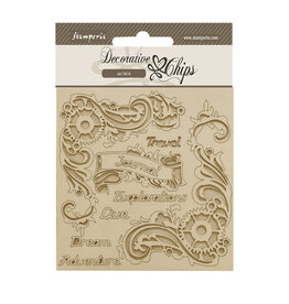 Stamperia Decorative chips cm 14x14 - Songs of the Sea journal