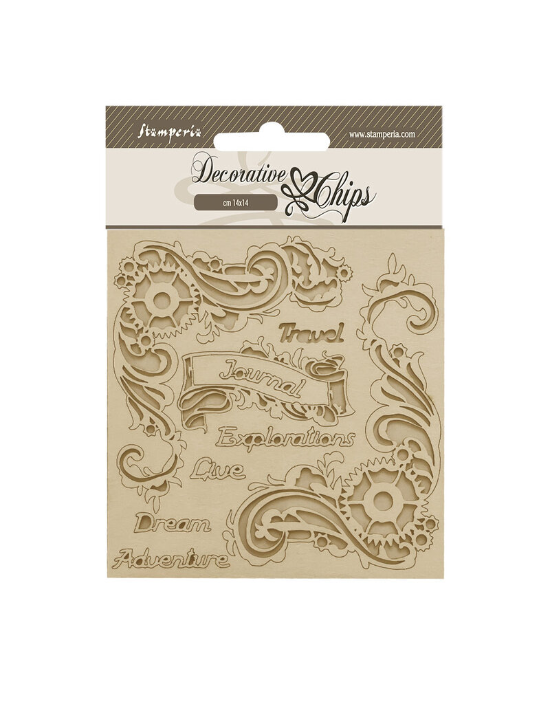 Stamperia Decorative chips cm 14x14 - Songs of the Sea journal