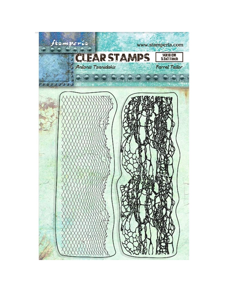 Stamperia Acrylic stamp cm 14x18 - Songs of the Sea double border