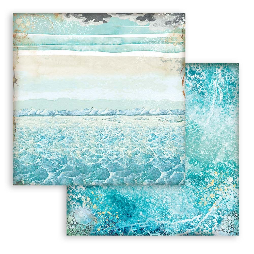 Stamperia Scrapbooking Pad 10 sheets cm 30,5x30,5 (12"x12") Maxi Background selection - Songs of the Sea