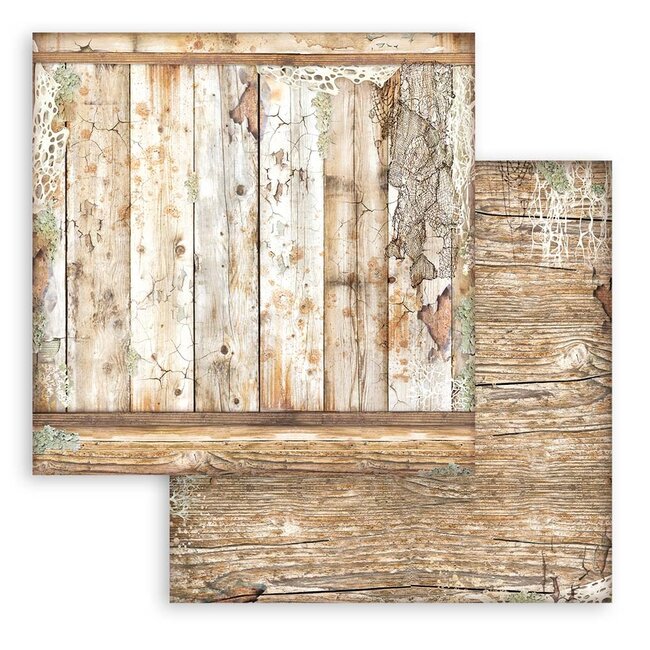 Stamperia Papierblok 30,5x30,5 cm - 10 vellen Maxi Background selection - Songs of the Sea