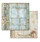 Stamperia Scrapbooking Small Pad 10 sheets cm 20,3X20,3 (8"X8") Backgrounds Selection - Songs of the Sea