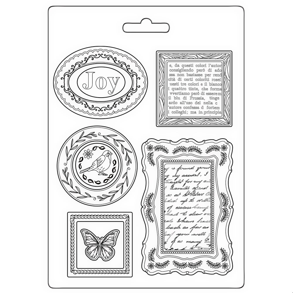 Stamperia Soft Mould A5 - Blue Land plates