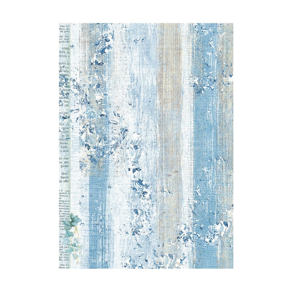 Stamperia Selection 8 Rice paper A6 backgrounds - Blue Land