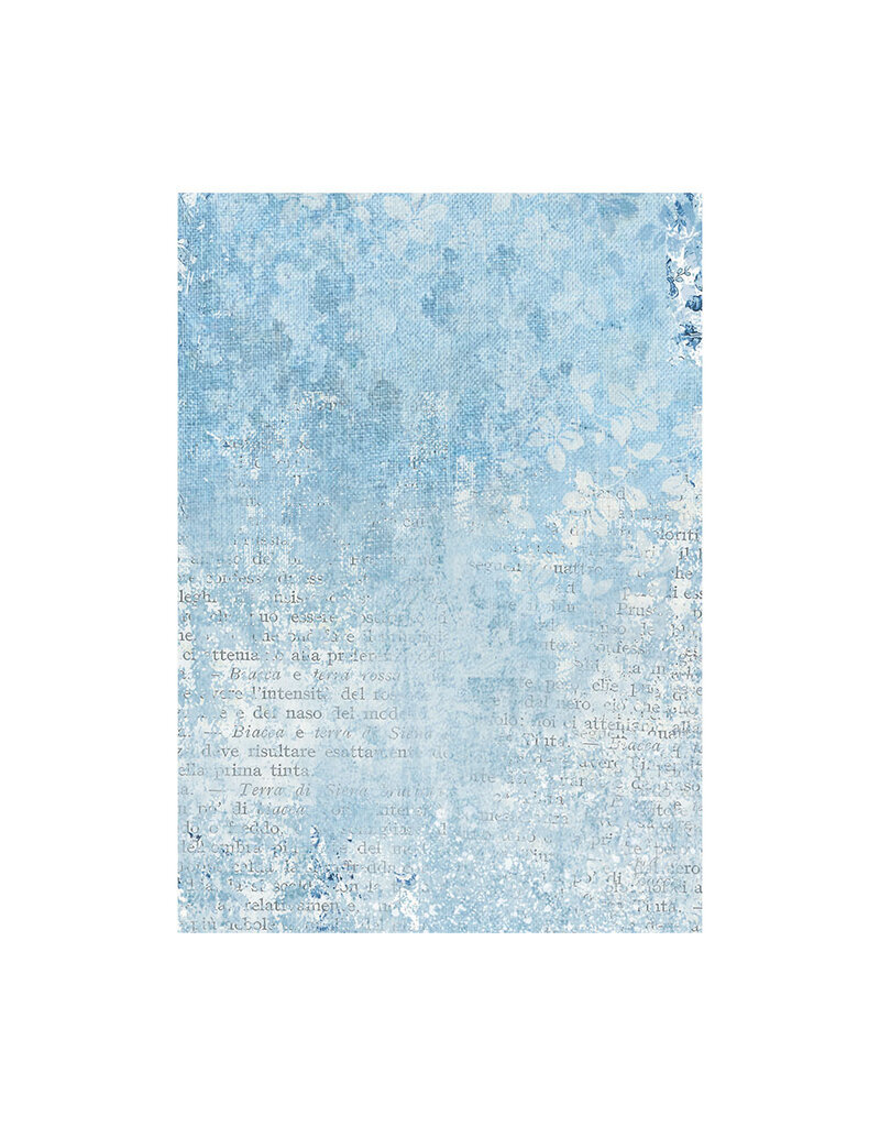 Stamperia Selection 8 Rice paper A6 backgrounds - Blue Land