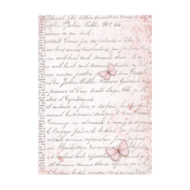 Stamperia Selection 8 Rice paper A6 backgrounds - Roseland