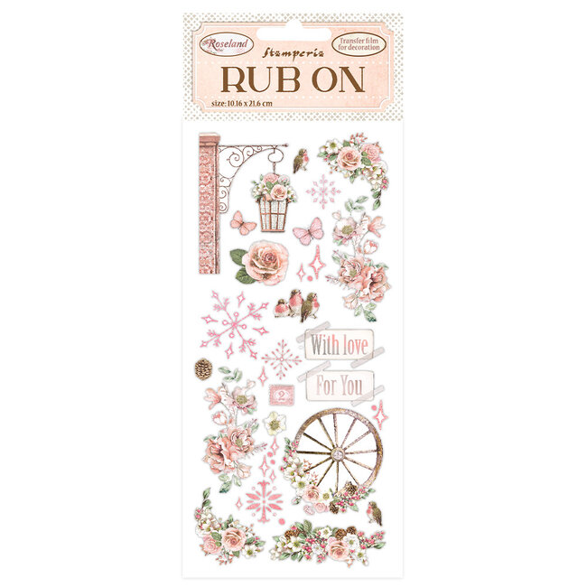 Stamperia Rub-on cm 10,16x21,6 - Roseland