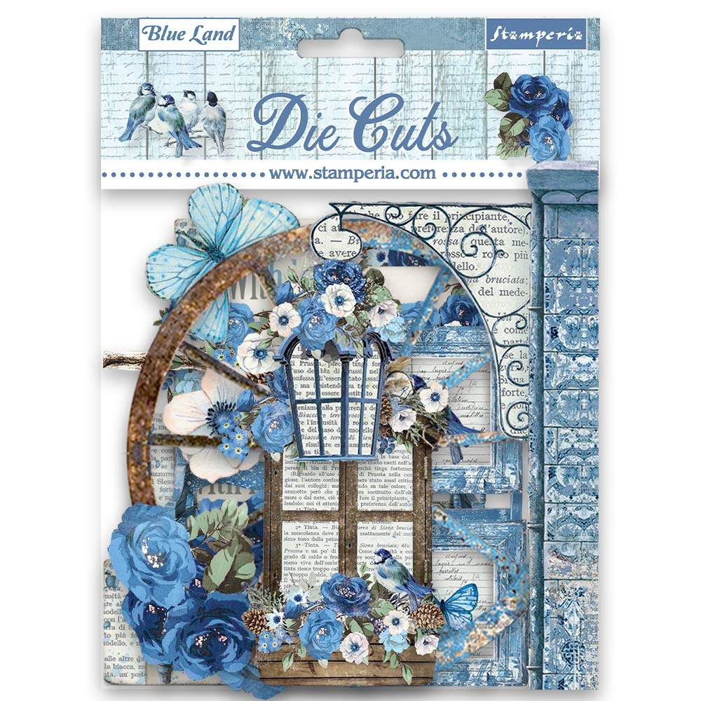 Stamperia Die cuts assorted - Blue Land