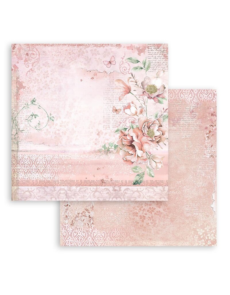 Stamperia Scrapbooking Double face sheet - Roseland flowers