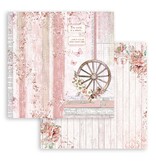 Stamperia Scrapbooking Small Pad 10 sheets cm 20,3X20,3 (8"X8") - Roseland