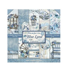 Stamperia Scrapbooking Pad 10 sheets cm 30,5x30,5 (12"x12") - Blue Land