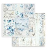 Stamperia Scrapbooking Pad 10 sheets cm 30,5x30,5 (12"x12") - Blue Land