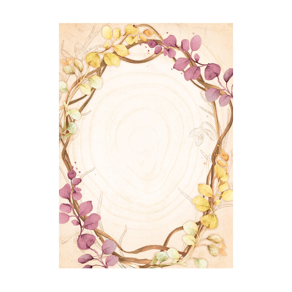 Stamperia Selection 8 Rice paper A6 backgrounds - Woodland