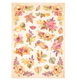 Stamperia A4 Rice paper packed - Woodland flowers