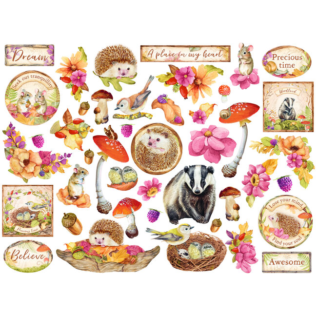 Stamperia Die cuts assorted - Woodland