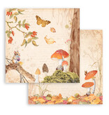 Stamperia Scrapbooking Small Pad 10 sheets cm 20,3X20,3 (8"X8") - Woodland