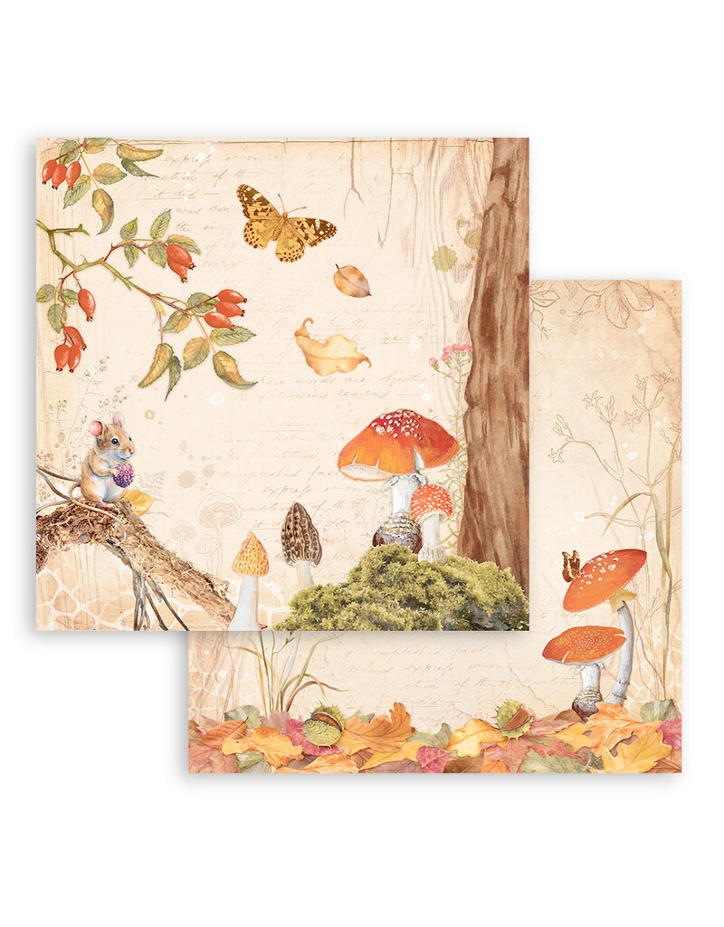 Stamperia Scrapbooking Pad 10 sheets cm 30,5x30,5 (12"x12") - Woodland