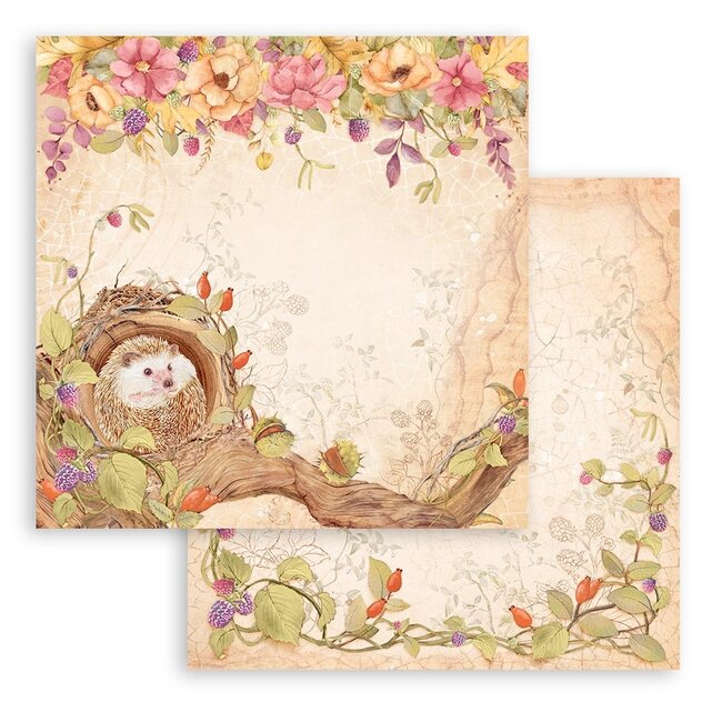 Stamperia Papierblok 30,5x30,5 cm - 10 vellen - Woodland