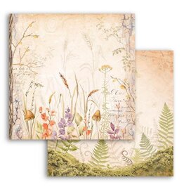 Stamperia Scrapbooking Double face sheet - Woodland grassland