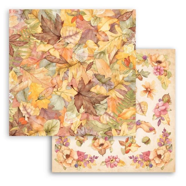 Stamperia Scrapbooking Double face sheet - Woodland leaves