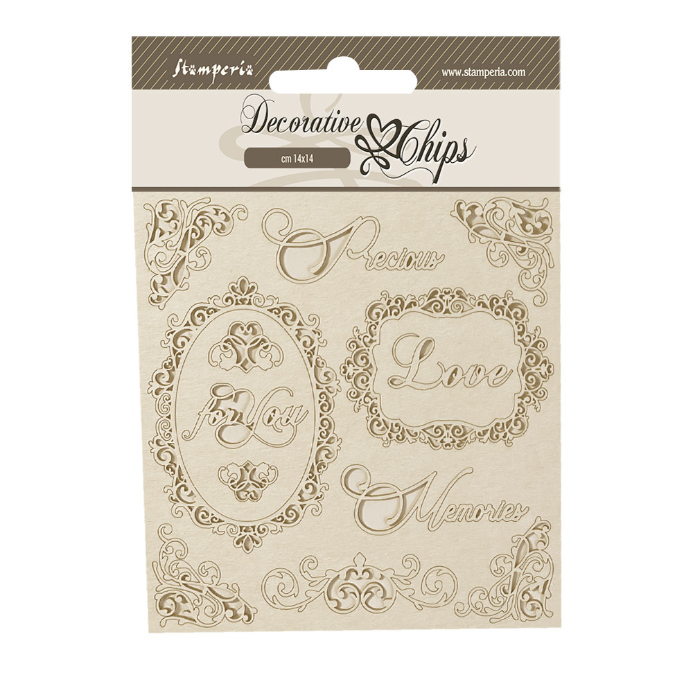 Stamperia Decorative chips cm 14x14 - Precious frames