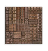 Stamperia Pack 4 sheets fabric cm 30x30 - Coffee and Chocolate