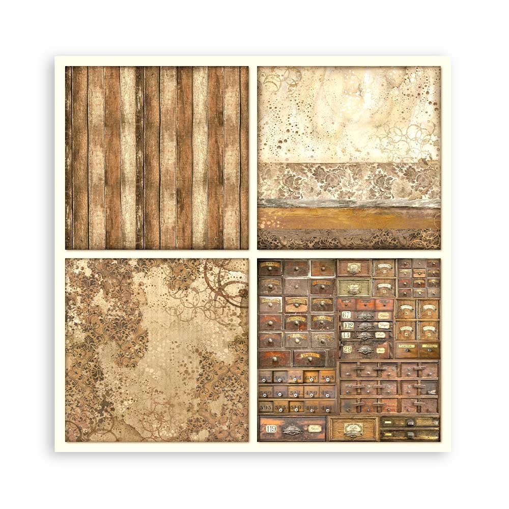 Stamperia Scrapbooking Pad 22 sheets cm 30,5x30,5 (12"x12") Single face - Coffee and Chocolate