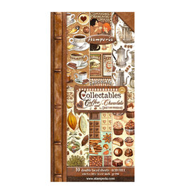 Stamperia Collectables 10 sheets 15x30,5 (6”x12”) - Coffee and Chocolate