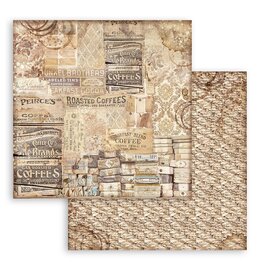 Stamperia Scrapbooking Double face sheet - Coffee and Chocolate pattern