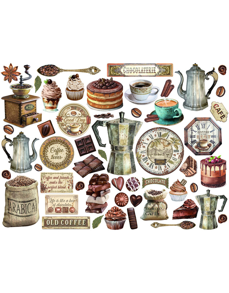 Stamperia Die cuts assorted - Coffee and Chocolate