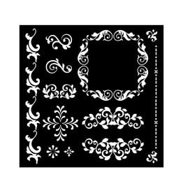 Stamperia Thick stencil cm 18X18 - Precious frames