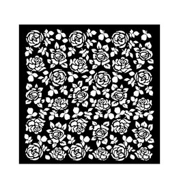 Stamperia Thick stencil cm 18X18 - Precious roses pattern