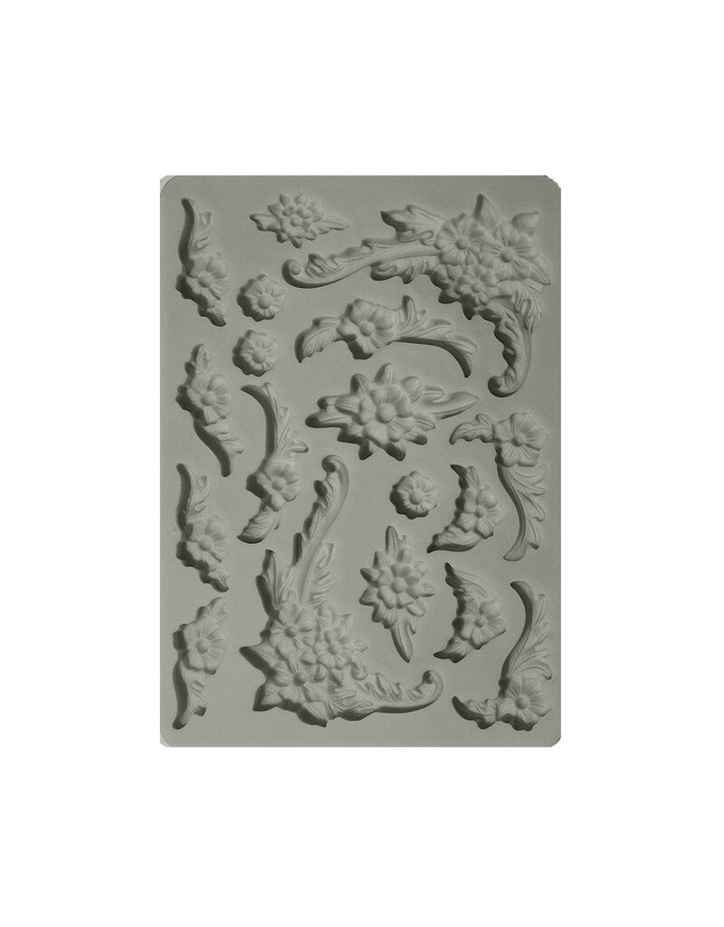 Stamperia Silicon mold A5 - Precious flower corners