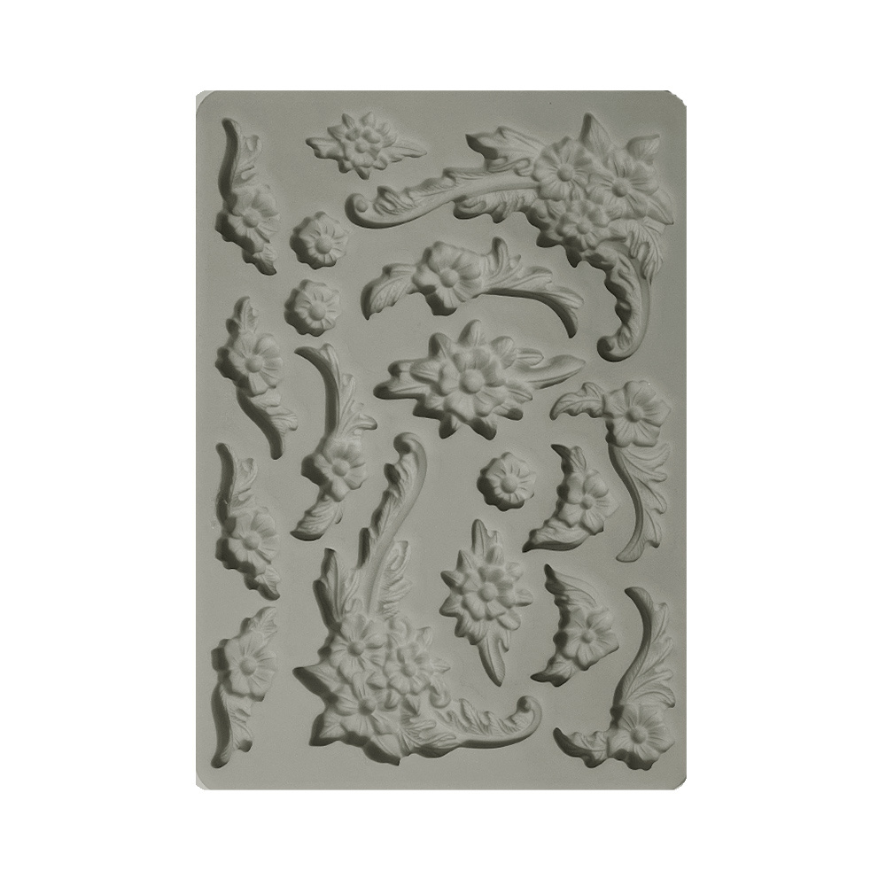 Stamperia Silicon mold A5 - Precious flower corners