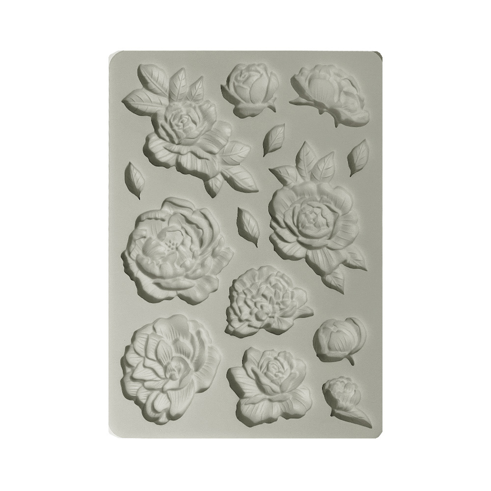 Stamperia Silicon mold A5 - Precious peony